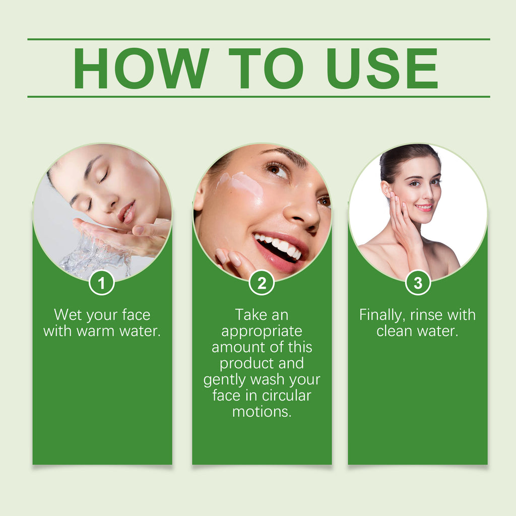Set de cuidado de la piel con gel limpiador de té verde, control de grasa, limpieza, equilibrio e hidratación