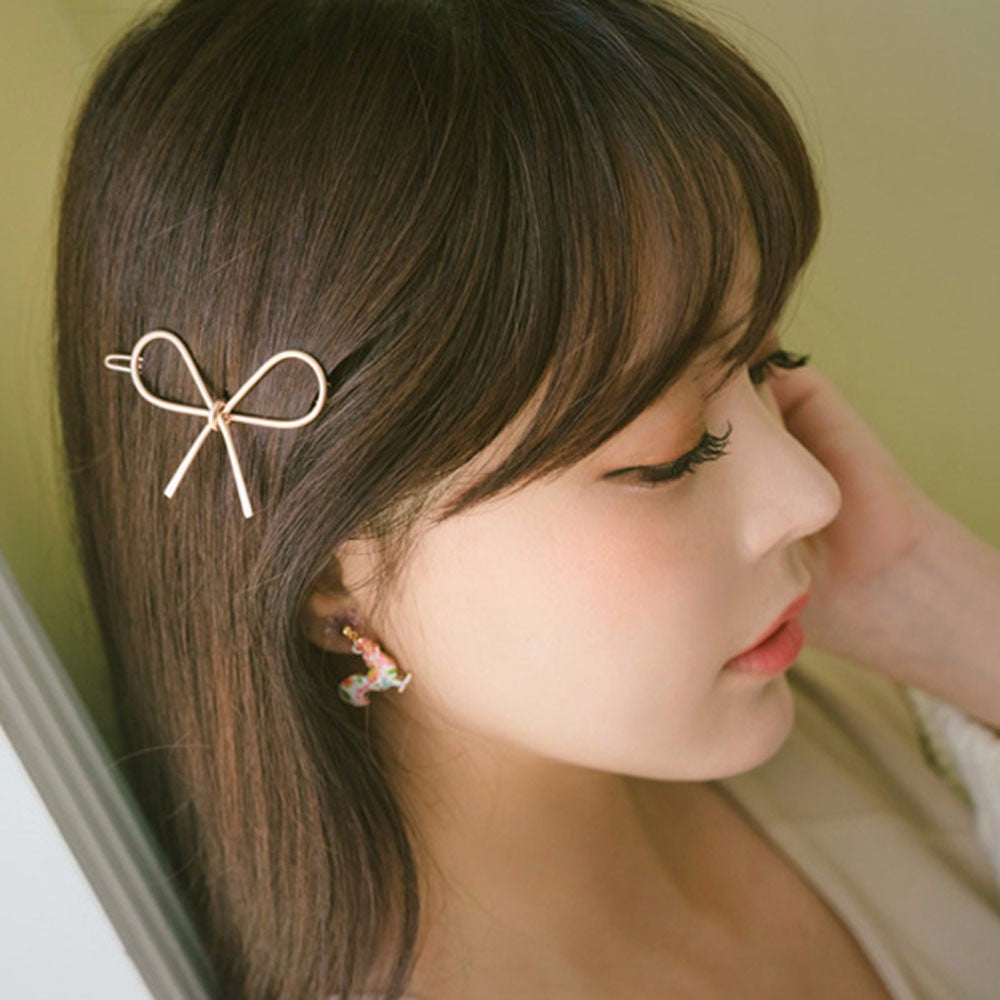 Accesorios para el cabello de moda para mujer, pinza para el cabello de mariposa calada geométrica, pasadores, tocado, accesorios para el cabello, regalo casual