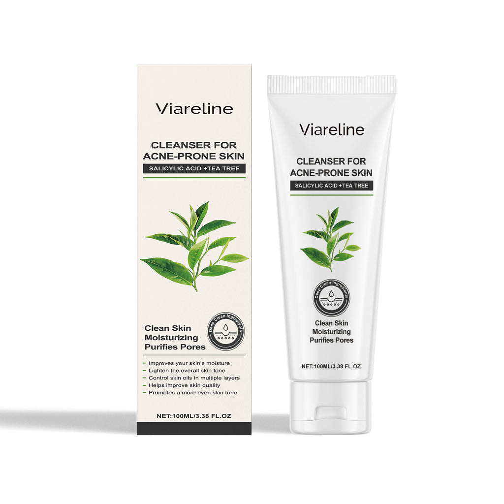 Set de cuidado de la piel con gel limpiador de té verde, control de grasa, limpieza, equilibrio e hidratación