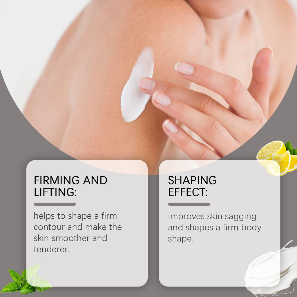 Crema de belleza reafirmante corporal que hidrata, reafirma y tersa la piel suavemente; aplicar mediante un masaje diario.