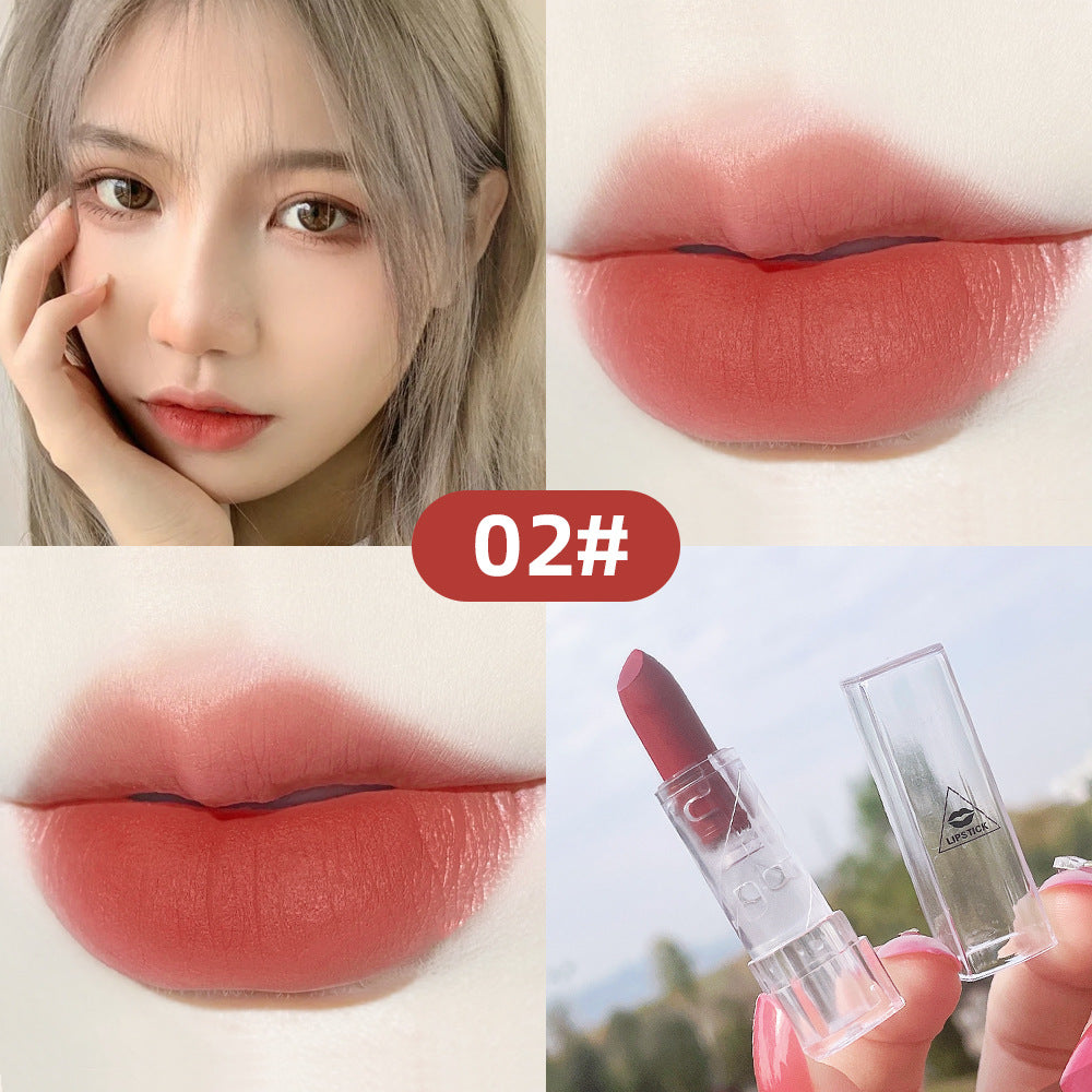 Transparent Shell Matte Lipstick — 10 Shades for Every Mood