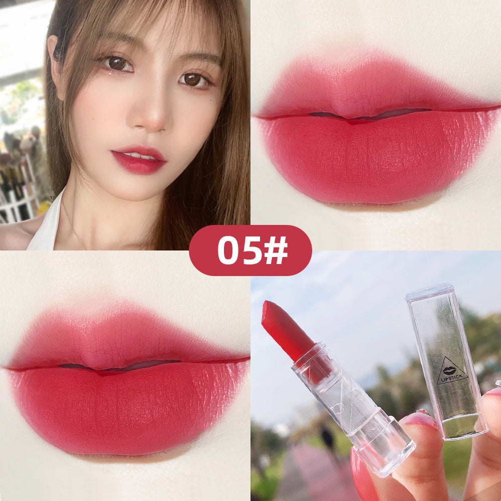 Transparent Shell Matte Lipstick — 10 Shades for Every Mood
