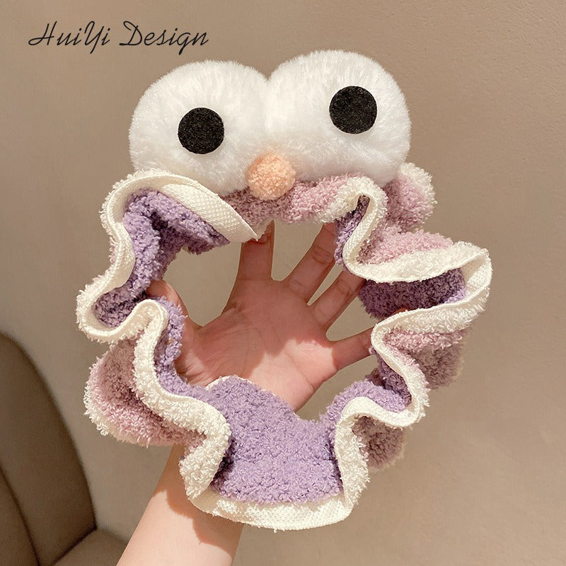 Diadema para lavado de cara, accesorios para el cabello, versión coreana, diadema de felpa con ojos grandes y bonitos, accesorios para el cabello personalizados