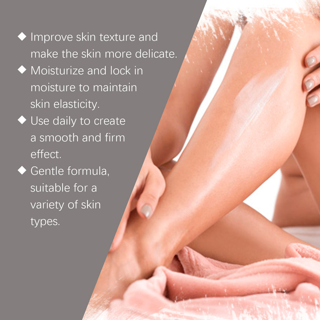 Crema de belleza reafirmante corporal que hidrata, reafirma y tersa la piel suavemente; aplicar mediante un masaje diario.