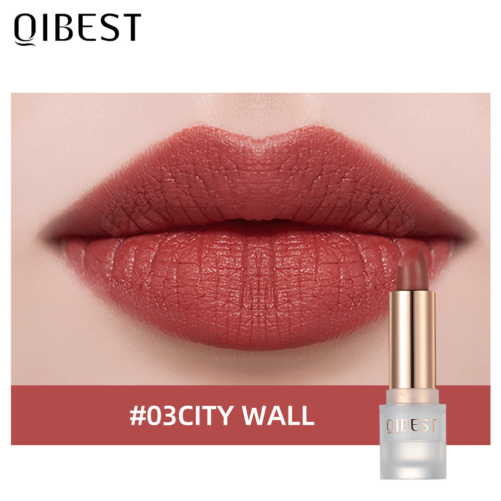 QIBEST Velvet Matte Lipstick — 11 Shades, Long-Lasting Color
