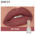 QIBEST Velvet Matte Lipstick — 11 Shades, Long-Lasting Color