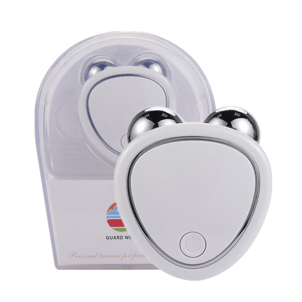 Instrumento de belleza de microcorriente, rodillo de masaje facial 3D