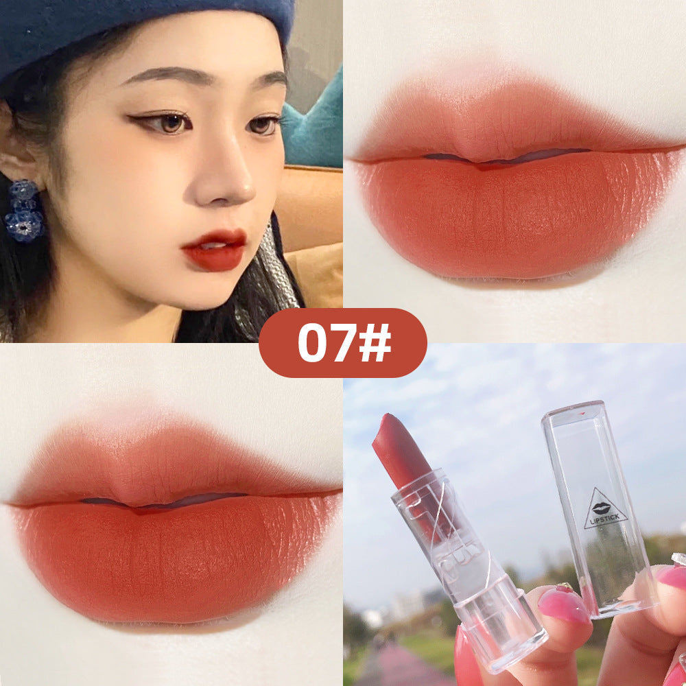 Transparent Shell Matte Lipstick — 10 Shades for Every Mood