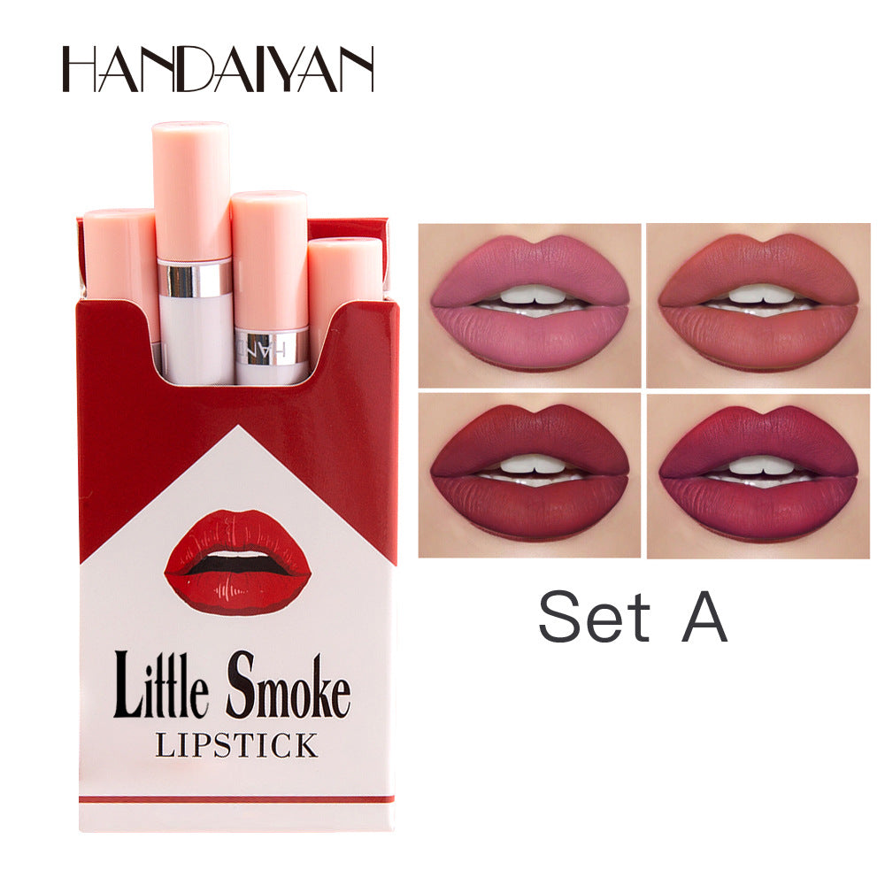 Cigarette Lipstick Set — Velvet Matte Finish (Set of 4)