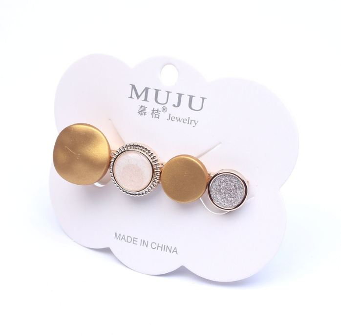 Pinza para el cabello con cristales de colores para mujer, accesorios para el cabello con flequillo brillante, pasador para niñas