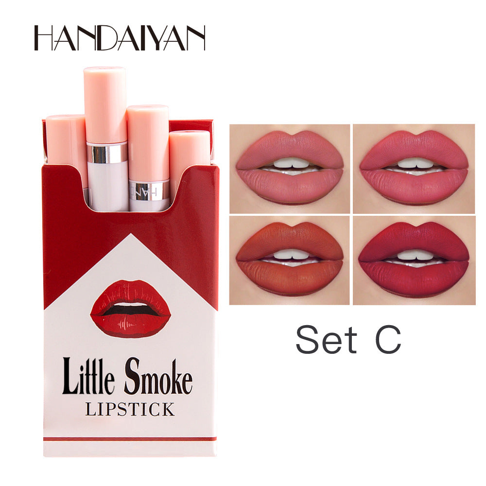 Cigarette Lipstick Set — Velvet Matte Finish (Set of 4)