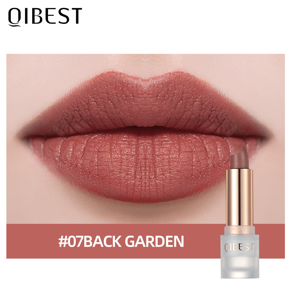 QIBEST Velvet Matte Lipstick — 11 Shades, Long-Lasting Color