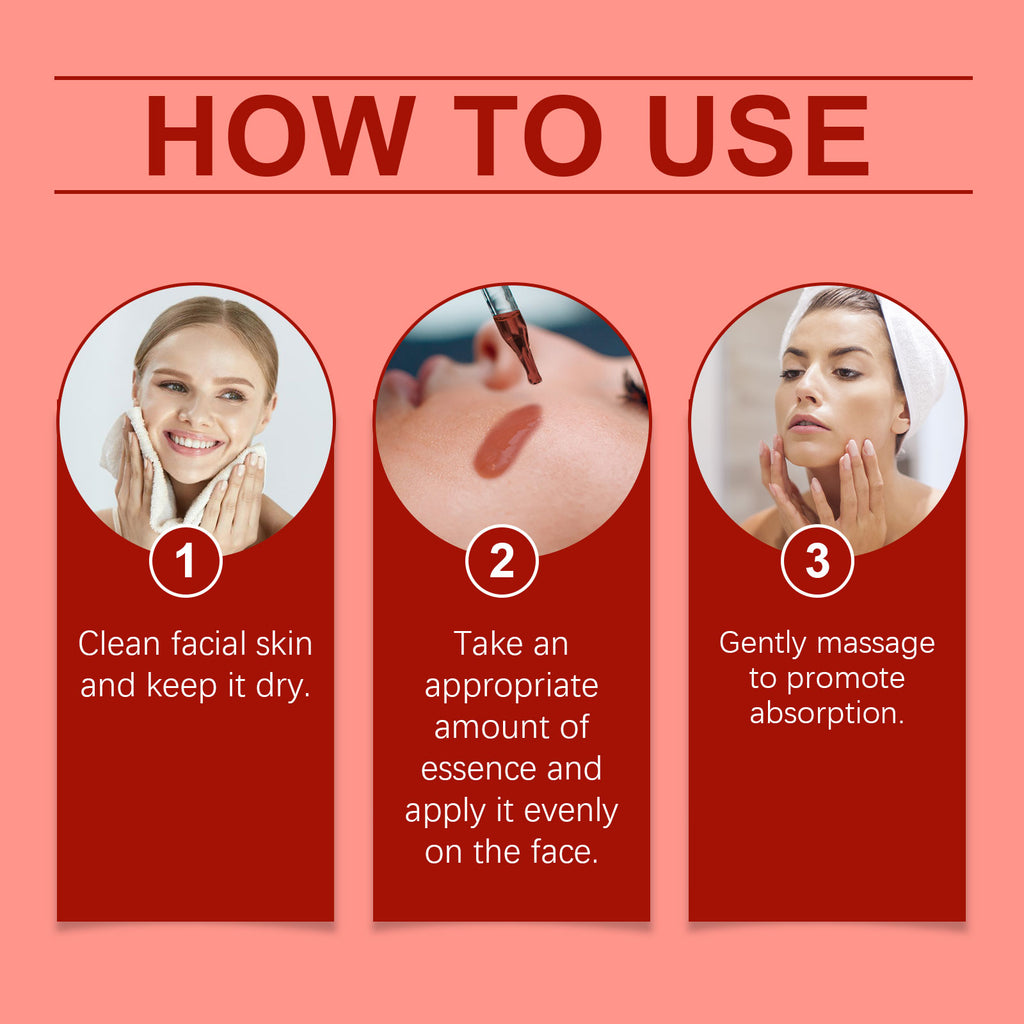 Esencia facial que hidrata suavemente la piel del rostro con un suero de belleza para el cuidado diario, hidratante y humectante.
