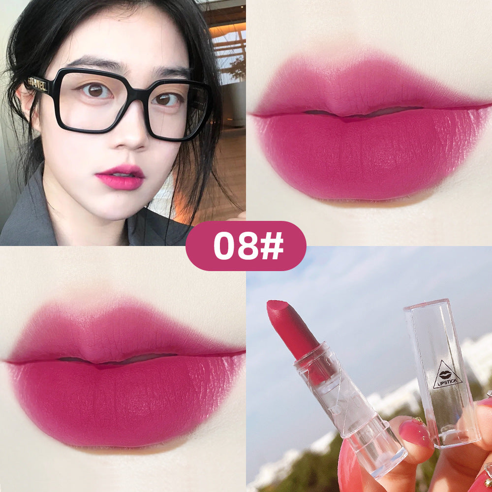 Transparent Shell Matte Lipstick — 10 Shades for Every Mood