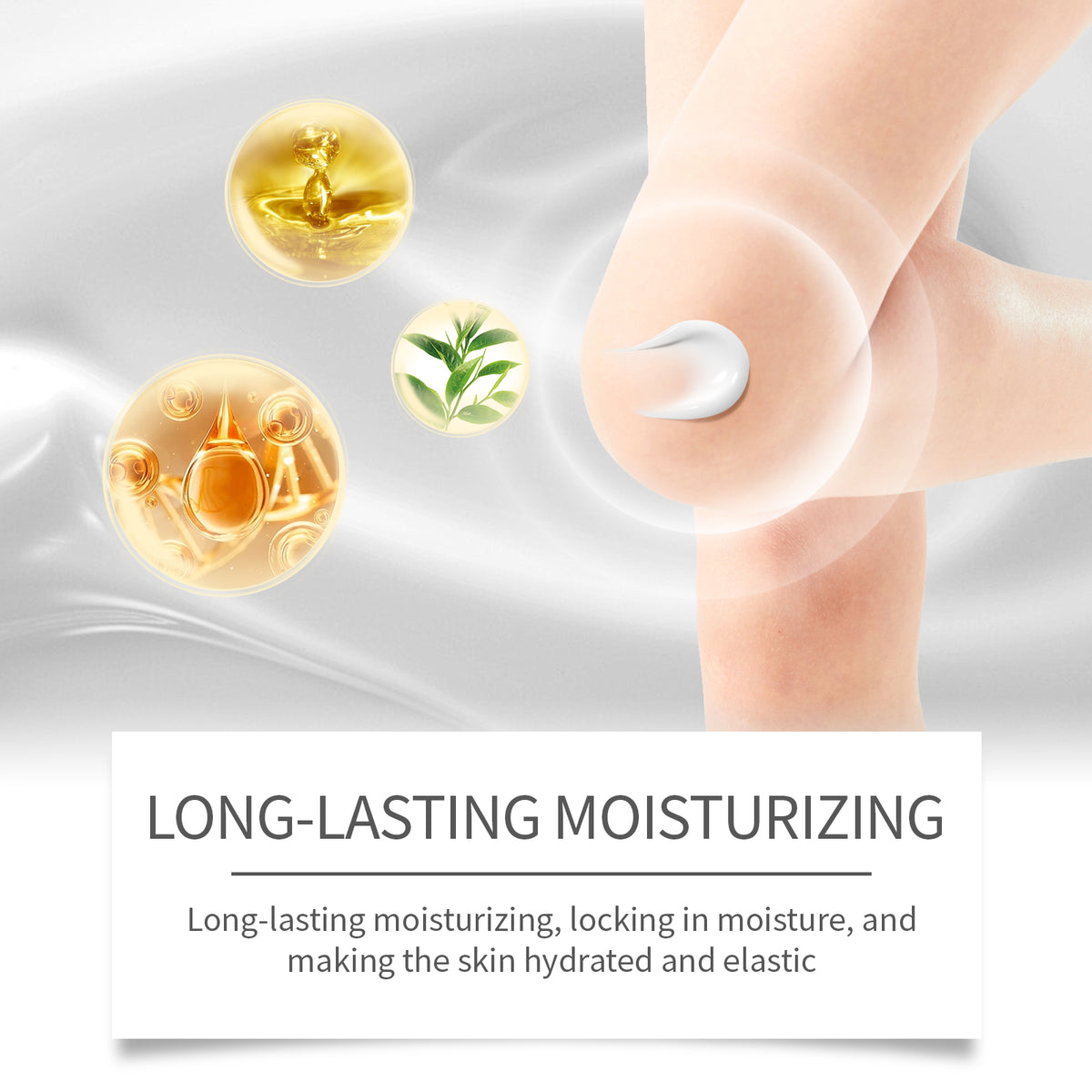 Crema de belleza para rodillas, masaje para la piel de las rodillas, hidratante y humectante, crema corporal para el cuidado de la belleza