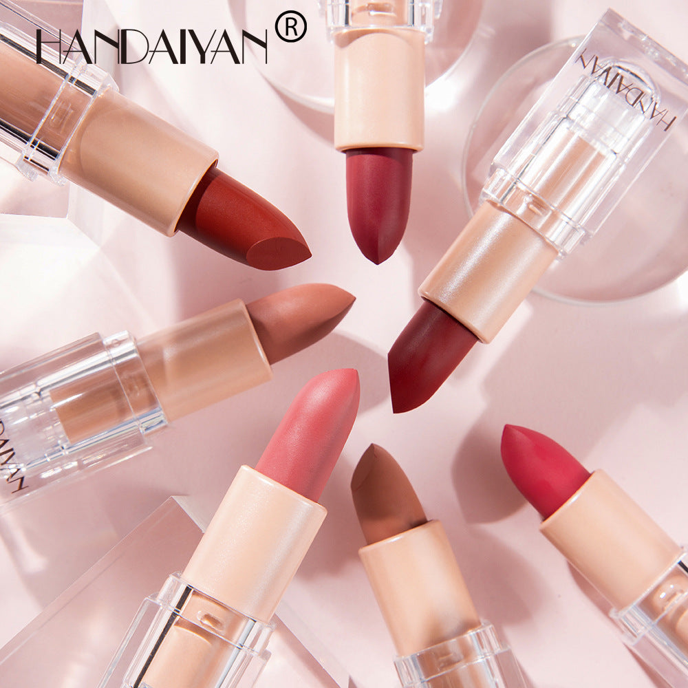 HANDAIYAN Ice Cube Matte Lipstick — 12 Shades, No-Fade Formula