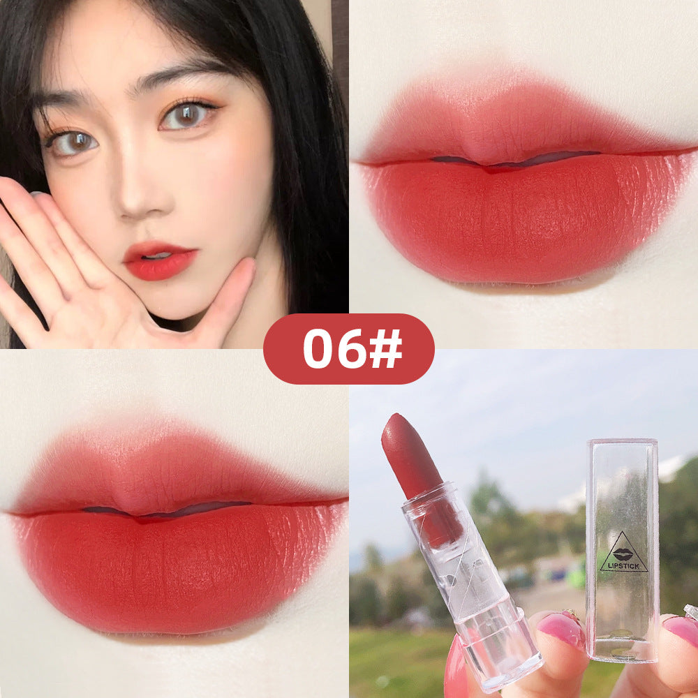 Transparent Shell Matte Lipstick — 10 Shades for Every Mood