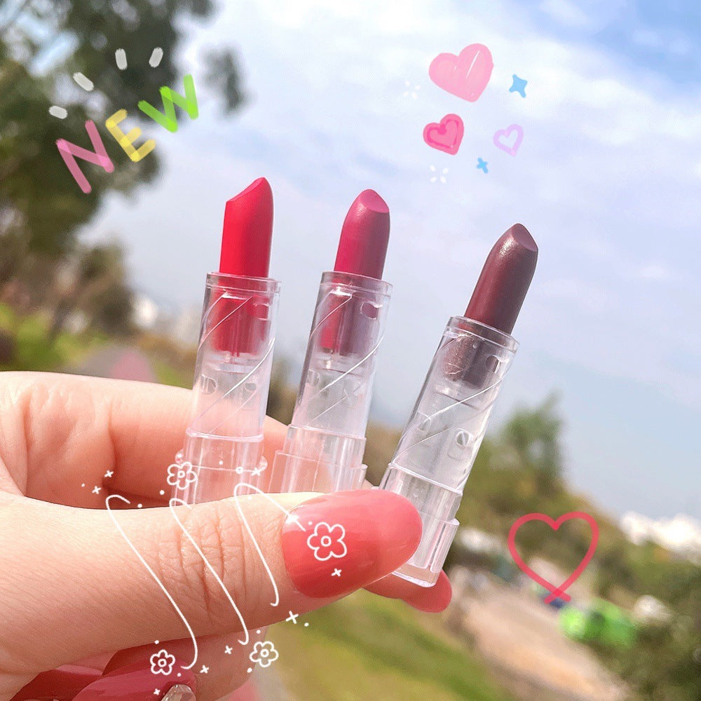 Transparent Shell Matte Lipstick — 10 Shades for Every Mood