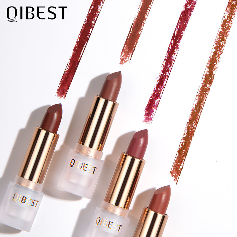 QIBEST Velvet Matte Lipstick — 11 Shades, Long-Lasting Color