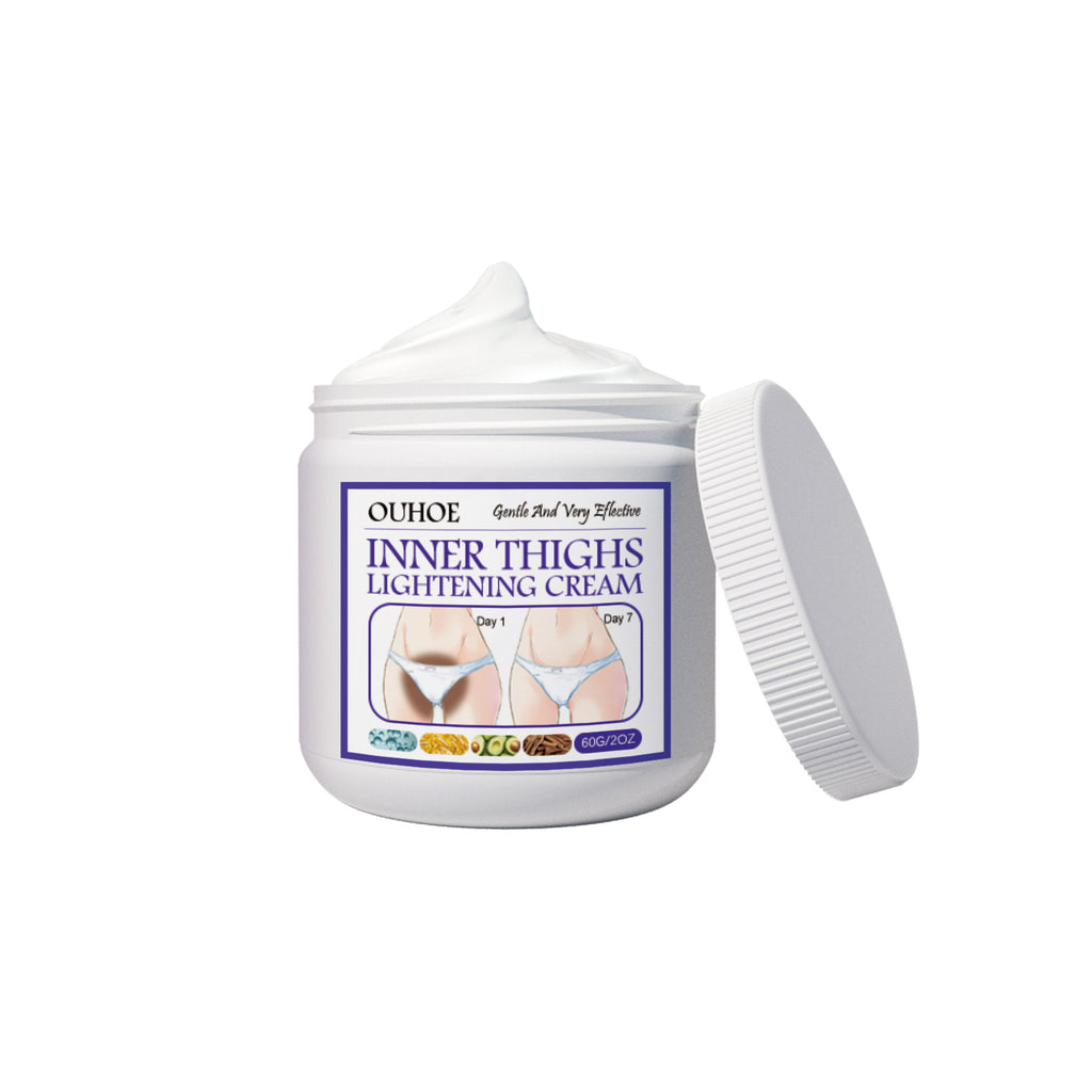 Crema de belleza para muslos, aclara la parte interna de los muslos, hidrata y humecta la piel, crema limpiadora y de cuidado para la belleza de las piernas