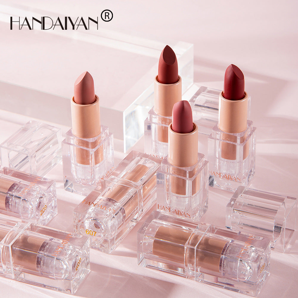 HANDAIYAN Ice Cube Matte Lipstick — 12 Shades, No-Fade Formula