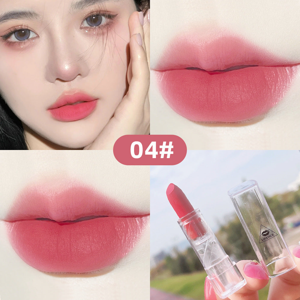 Transparent Shell Matte Lipstick — 10 Shades for Every Mood
