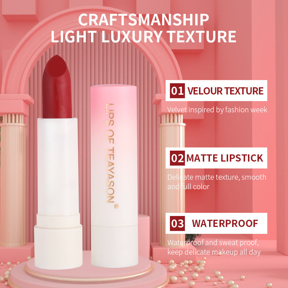 Retro Matte Lipstick — Bean Paste, Peach & Red Shades